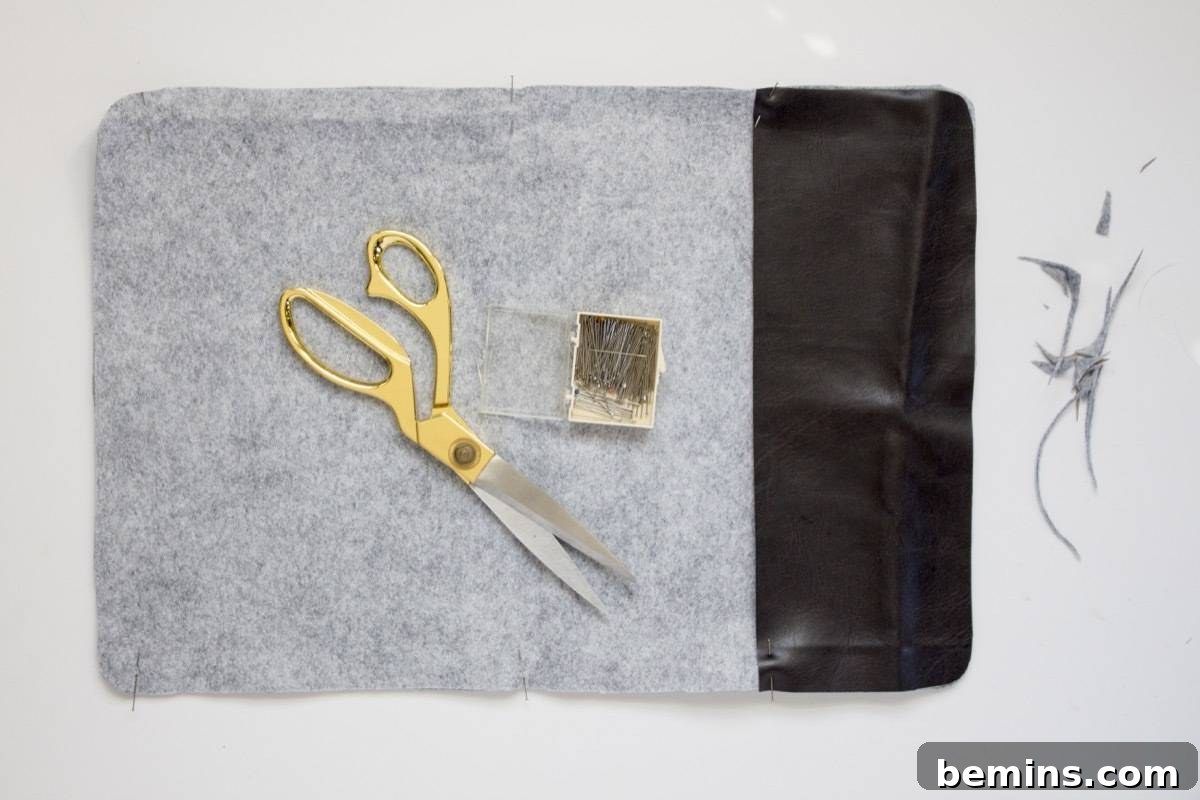 Effortless DIY Felt Placemats for a Minimalist Table 4 DIY Felt Placemats | Step 2