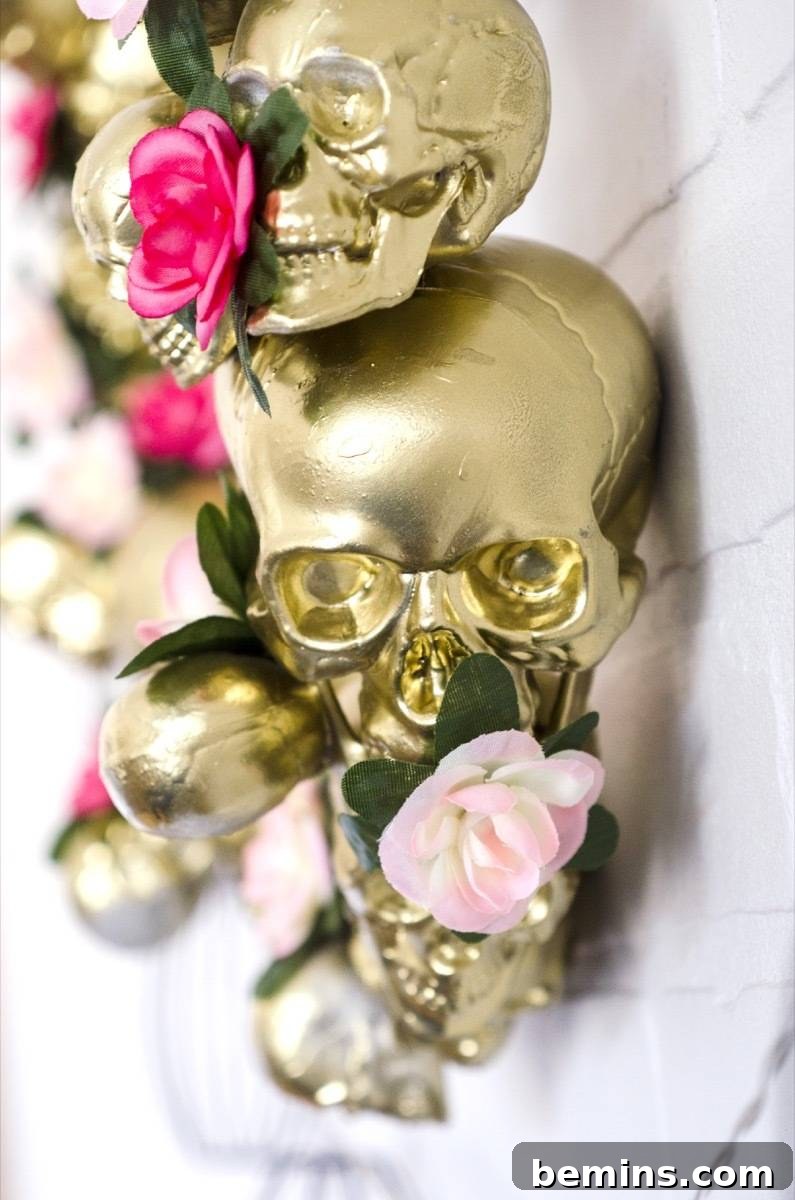 Halloween doesn't have to be spooky - DIY Glam-o-Ween Wreath