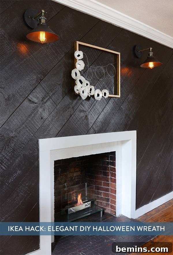 DIY Modern Halloween Picture Frame