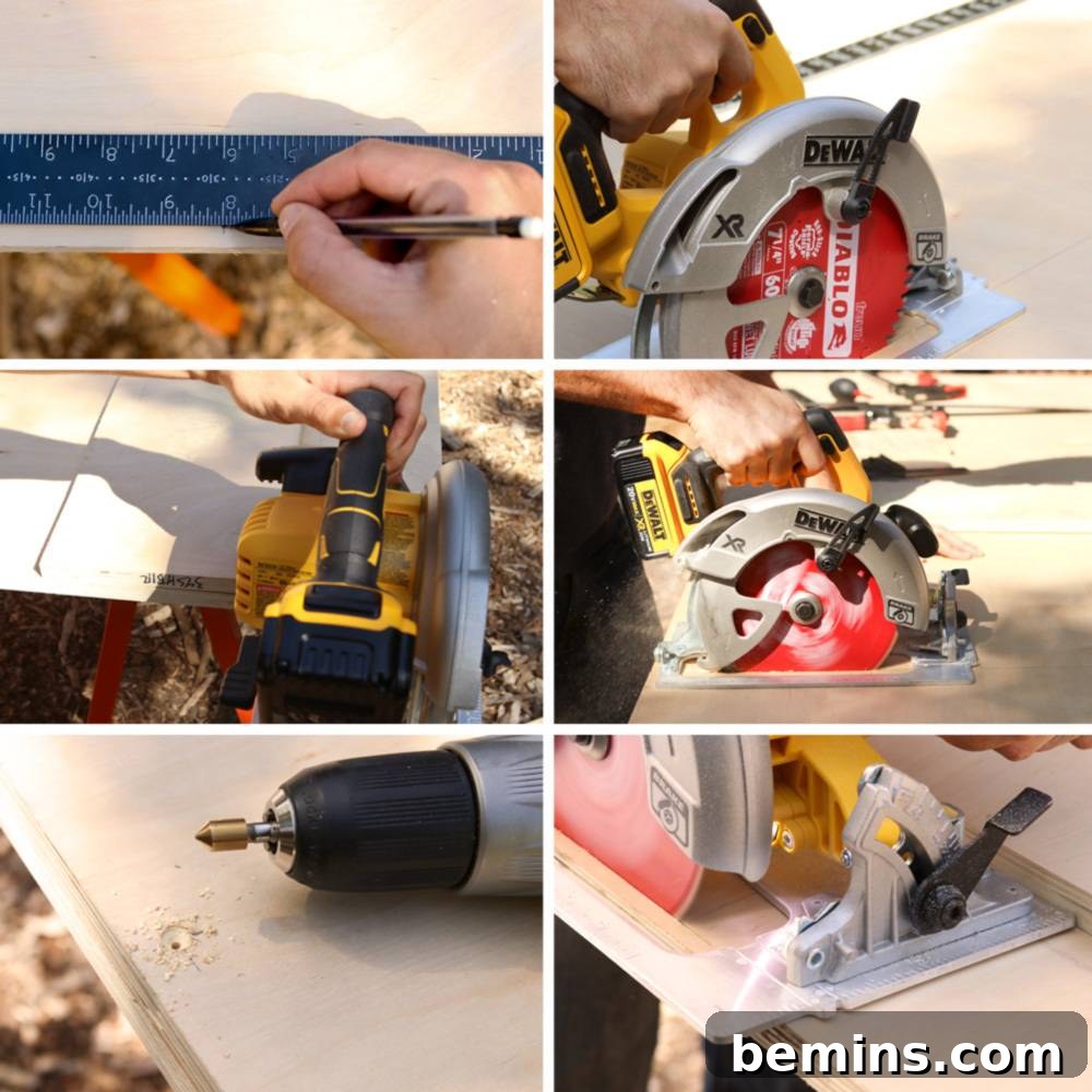 Power Tools 101: Mastering the Circular Saw Essential Circular Saw Skills for Every DIYer 12 How to get a straight cut with a circular saw