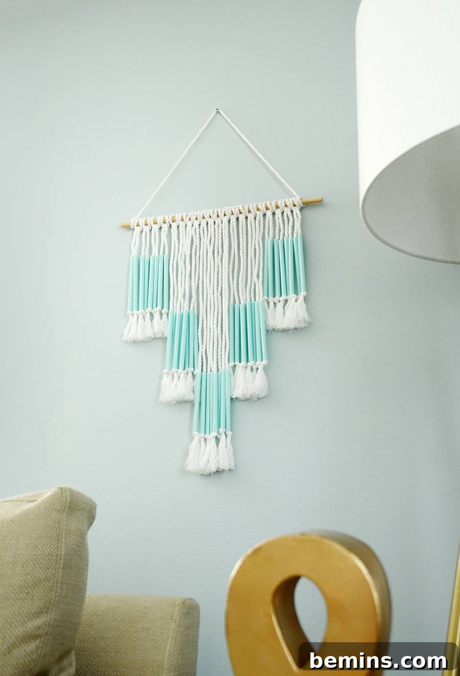 Versatile Styling of DIY Straw and Rope Wall Decor