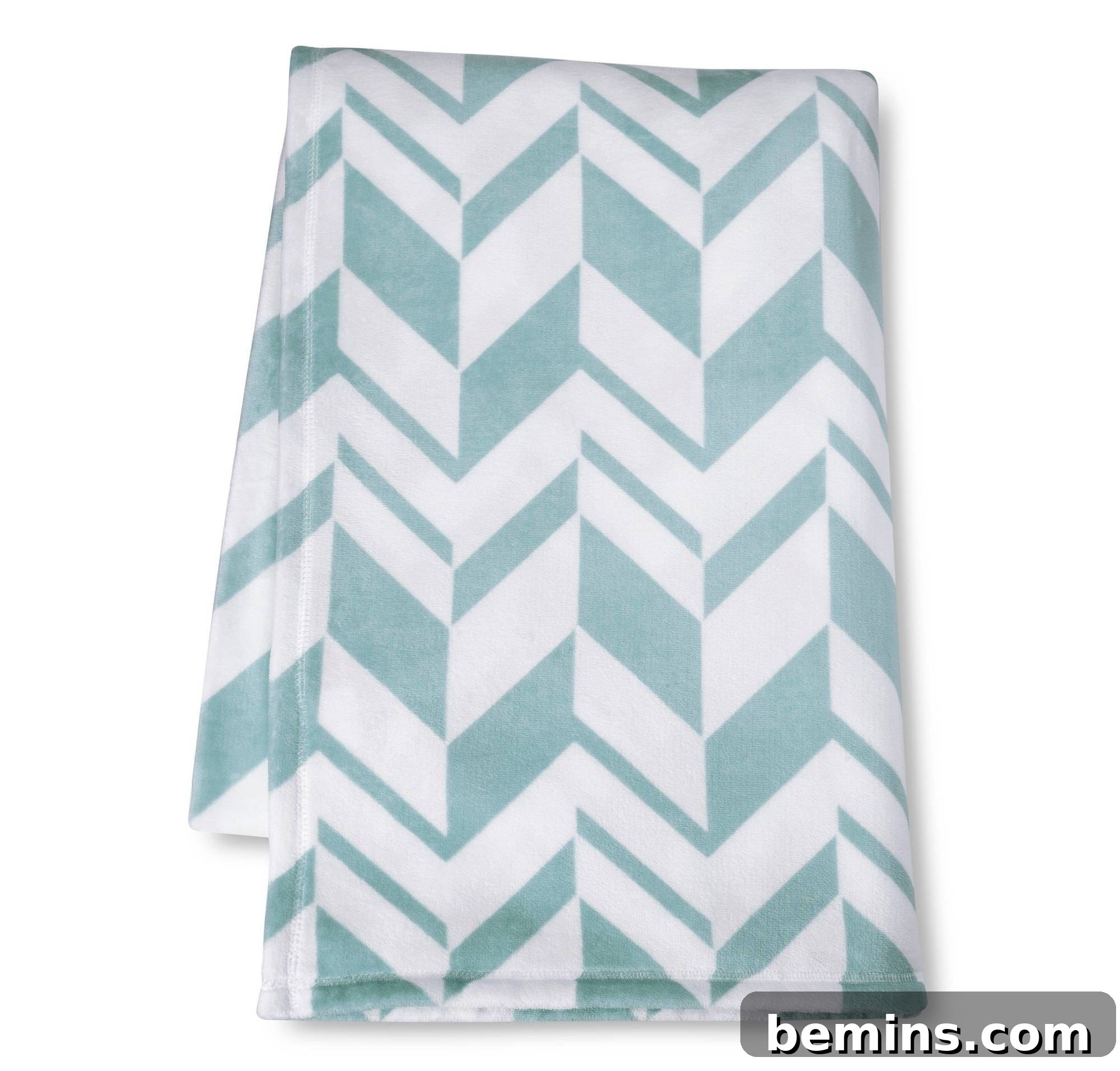 Chill Out in Style: The Ultimate Bedding Guide for Hot Sleepers 7 Target Micromink Printed Blanket with Chevron Pattern in Turquoise