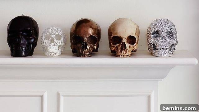 Sophisticated Skull Collection Halloween Decor
