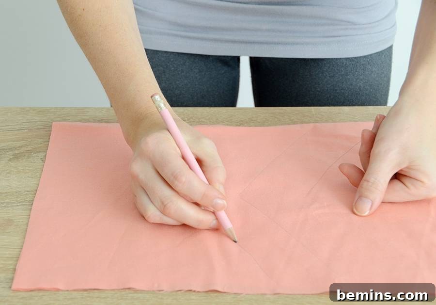 Cutting the Salmon Fabric