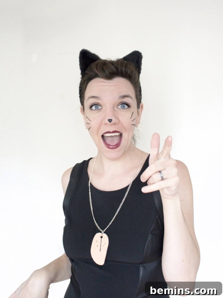 Whip Up 5 Quick Costumes With Just Cat Ears 10 Making a DIY Tongue Prop for Cat Got Your Tongue Costume