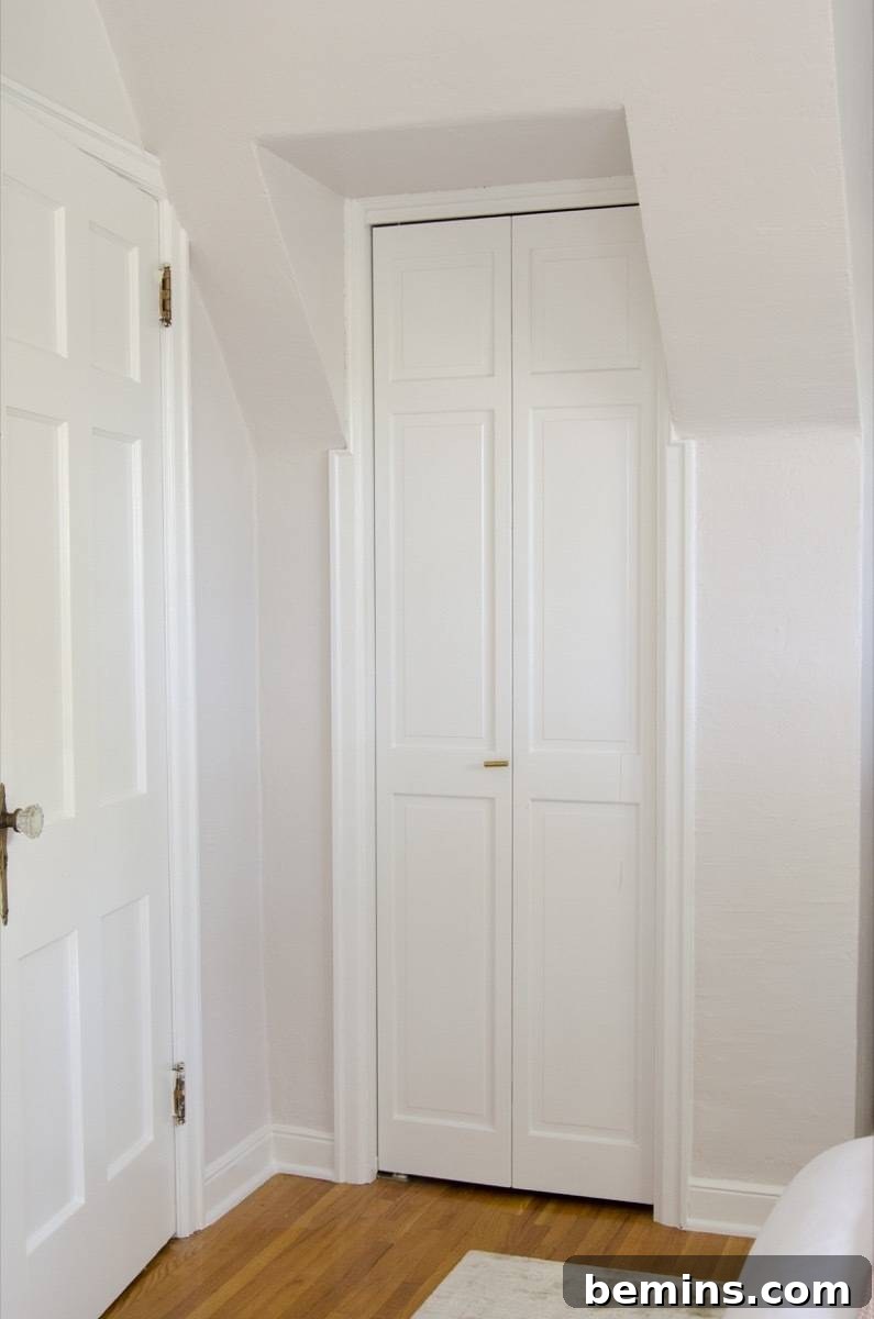 Renovated House with White Color Door.