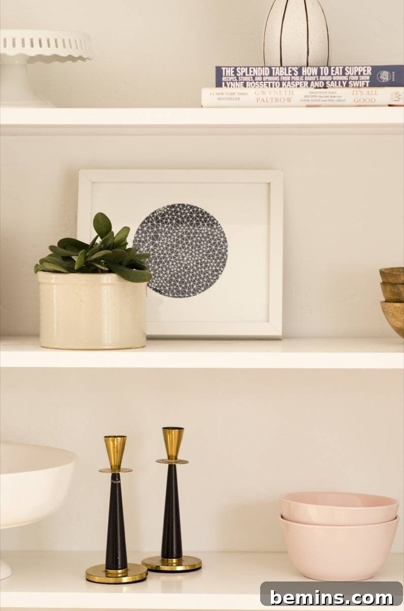 Styled Shelving Detail