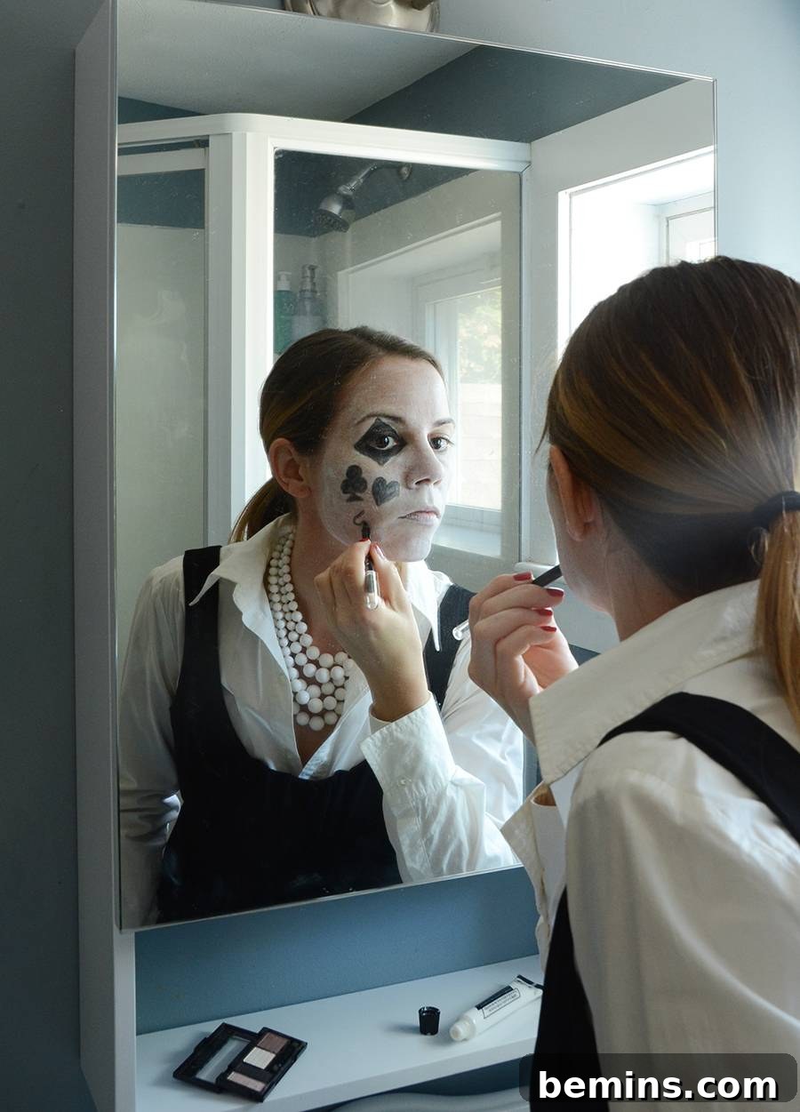 DIY Poker Face Halloween Costume