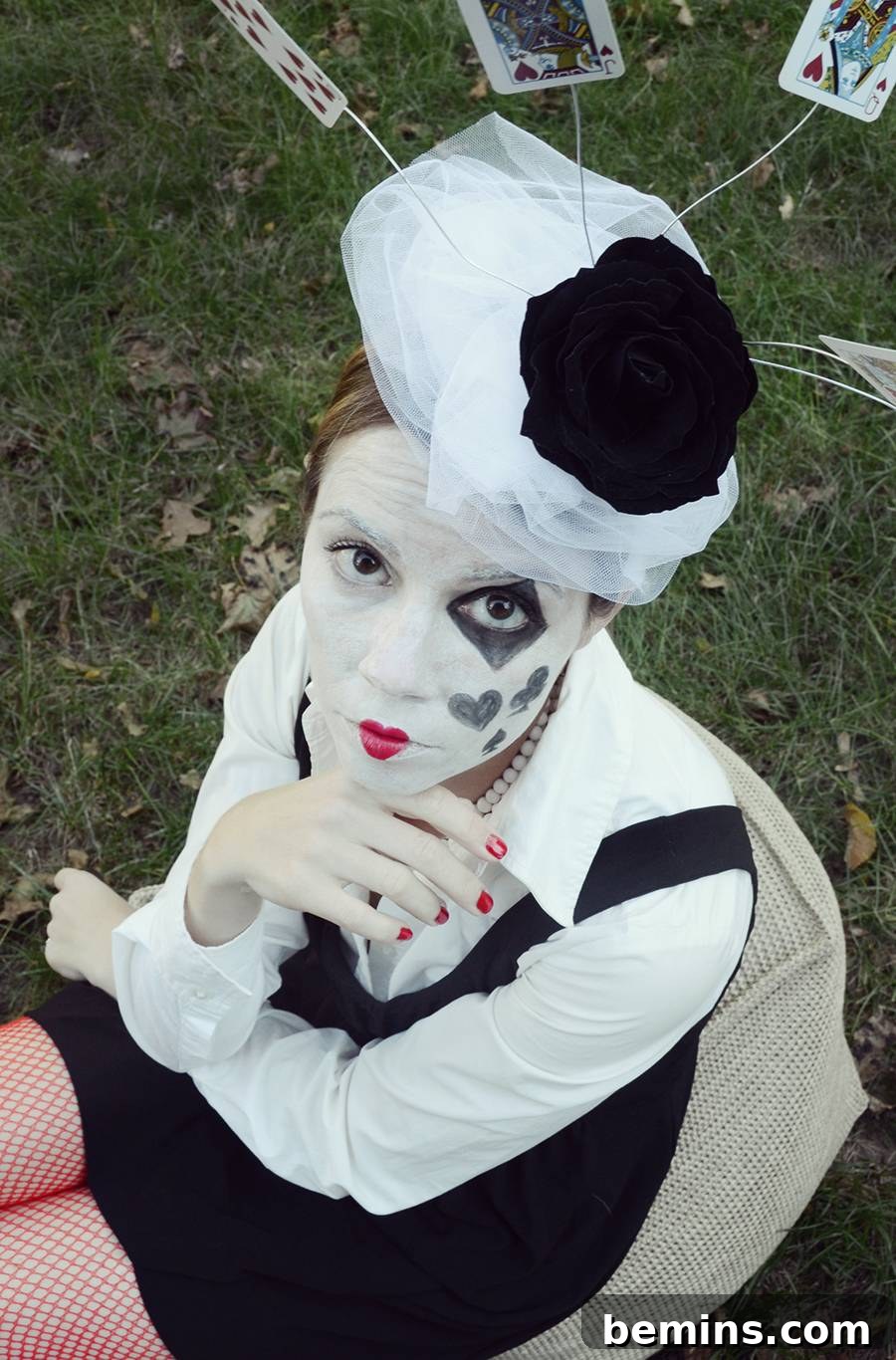 DIY Poker Face Halloween Costume