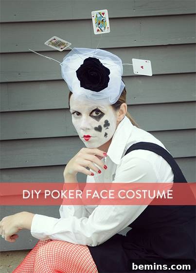 DIY Poker Face Halloween Costume