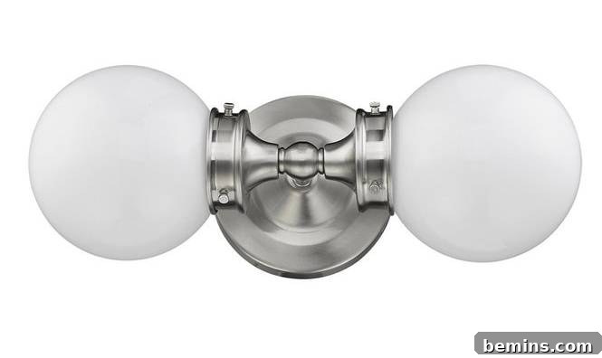 Orleans Globe Double Sconce