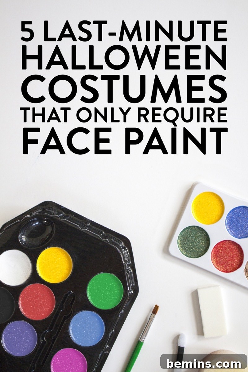 Five quick and easy costume ideas using face paint