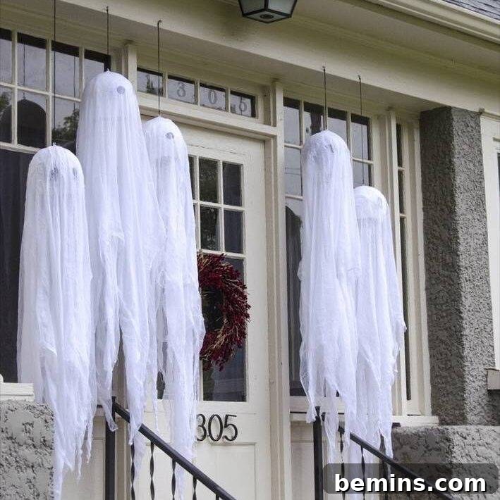 Outdoor Halloween decor