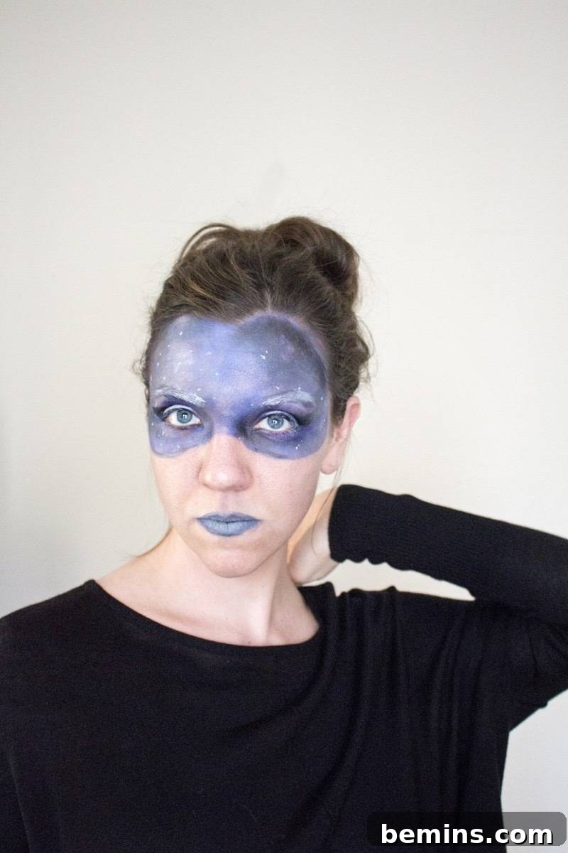 Detailed Galaxy Face Painting