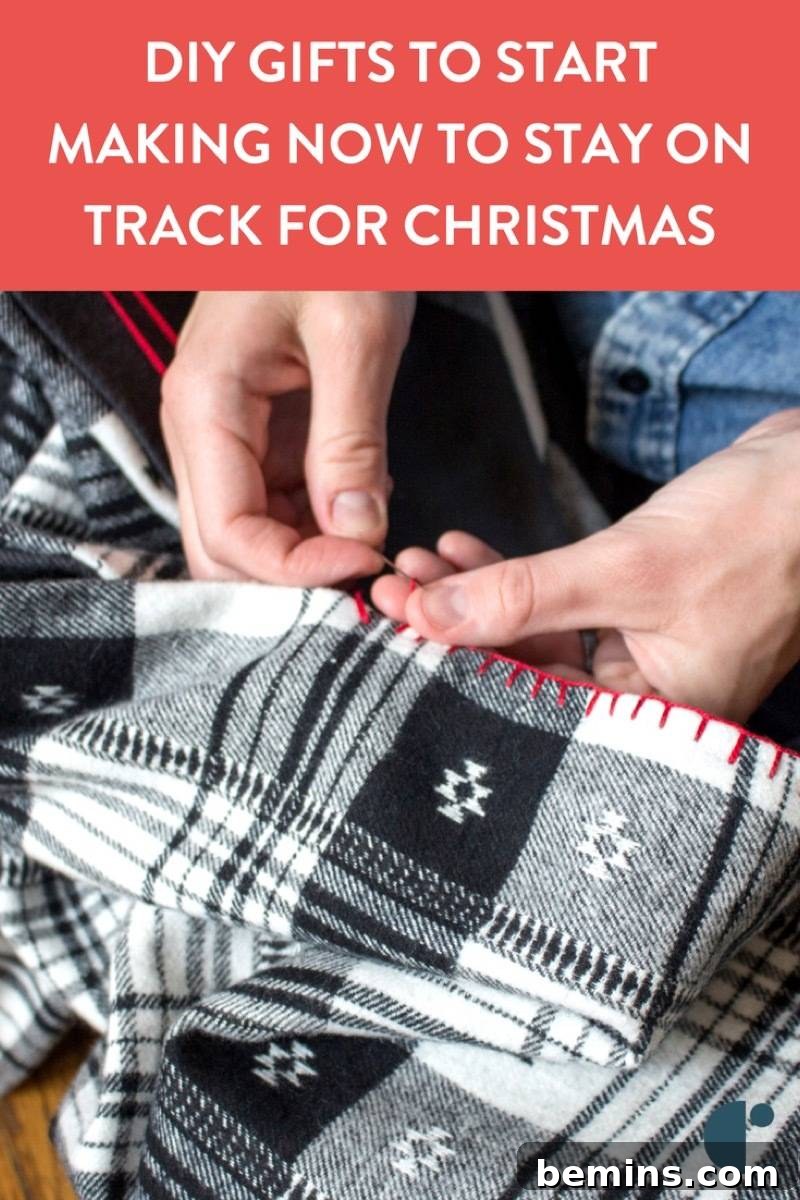 If you are a crafter, here's a list of what you need to start working on right now to stay on track for a DIY Christmas