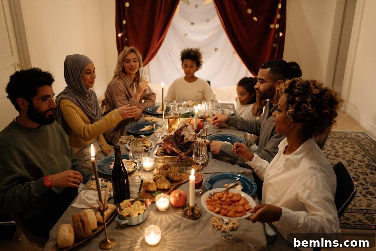 Hosting Thanksgiving dinner with joy