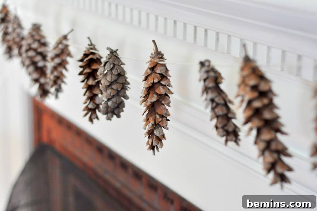 Pinecone garland
