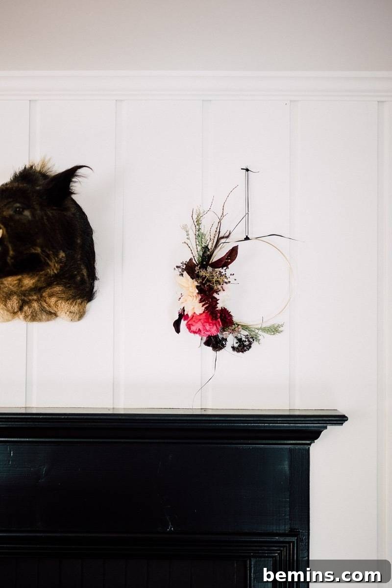 Moody fall wreath