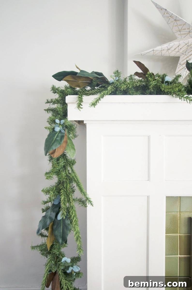 Spruce up fake garlands