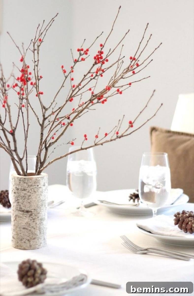 Birch vases