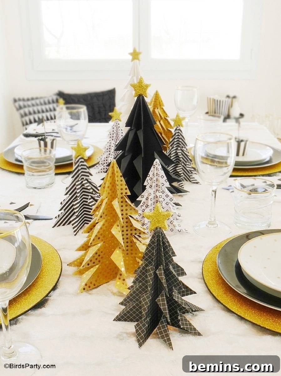 Origami trees
