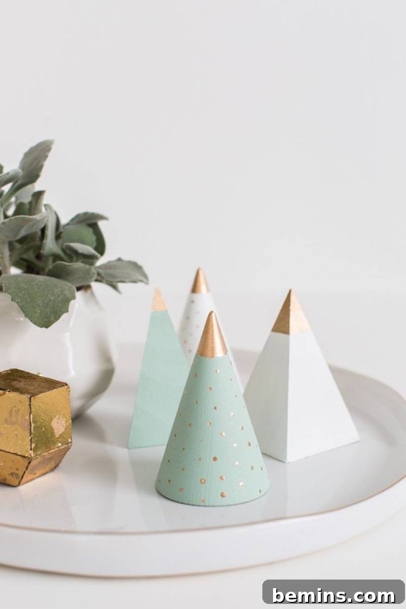Mini wood trees