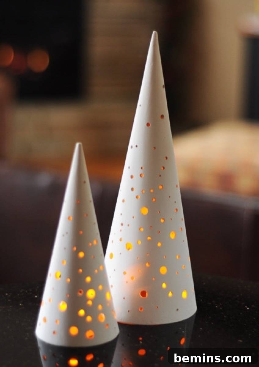 Illuminated cone trees