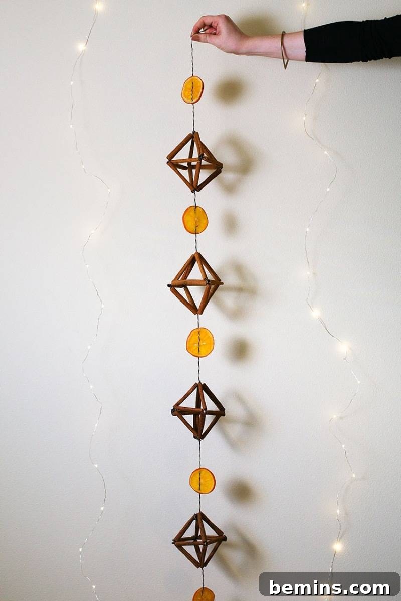 Cinnamon Himmeli garland