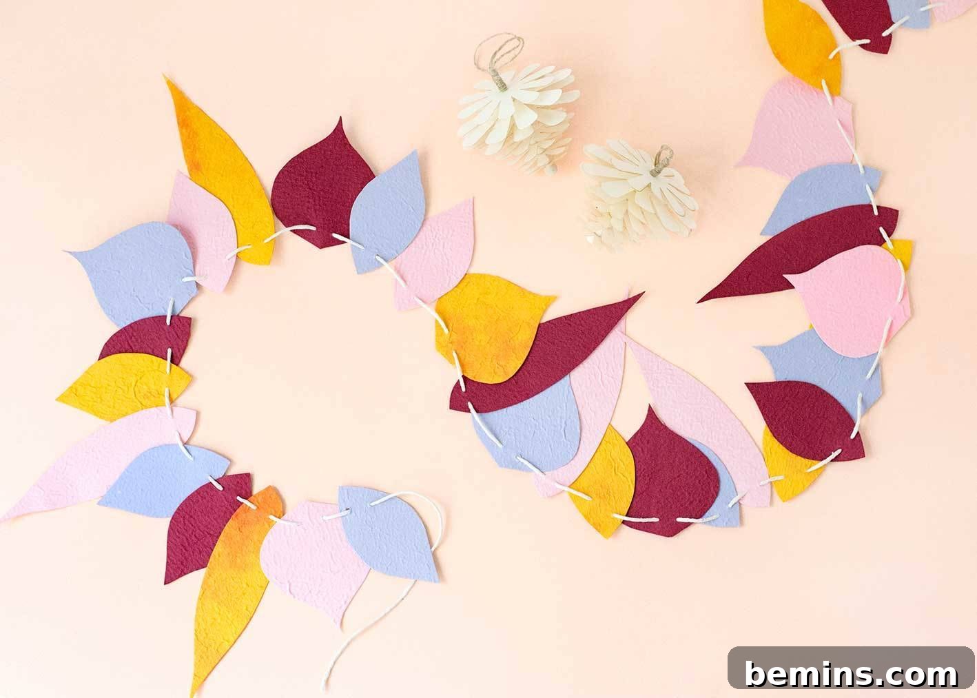DIY fall leaf garland supplies