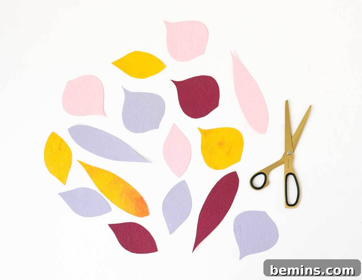 Punching holes in the leaves