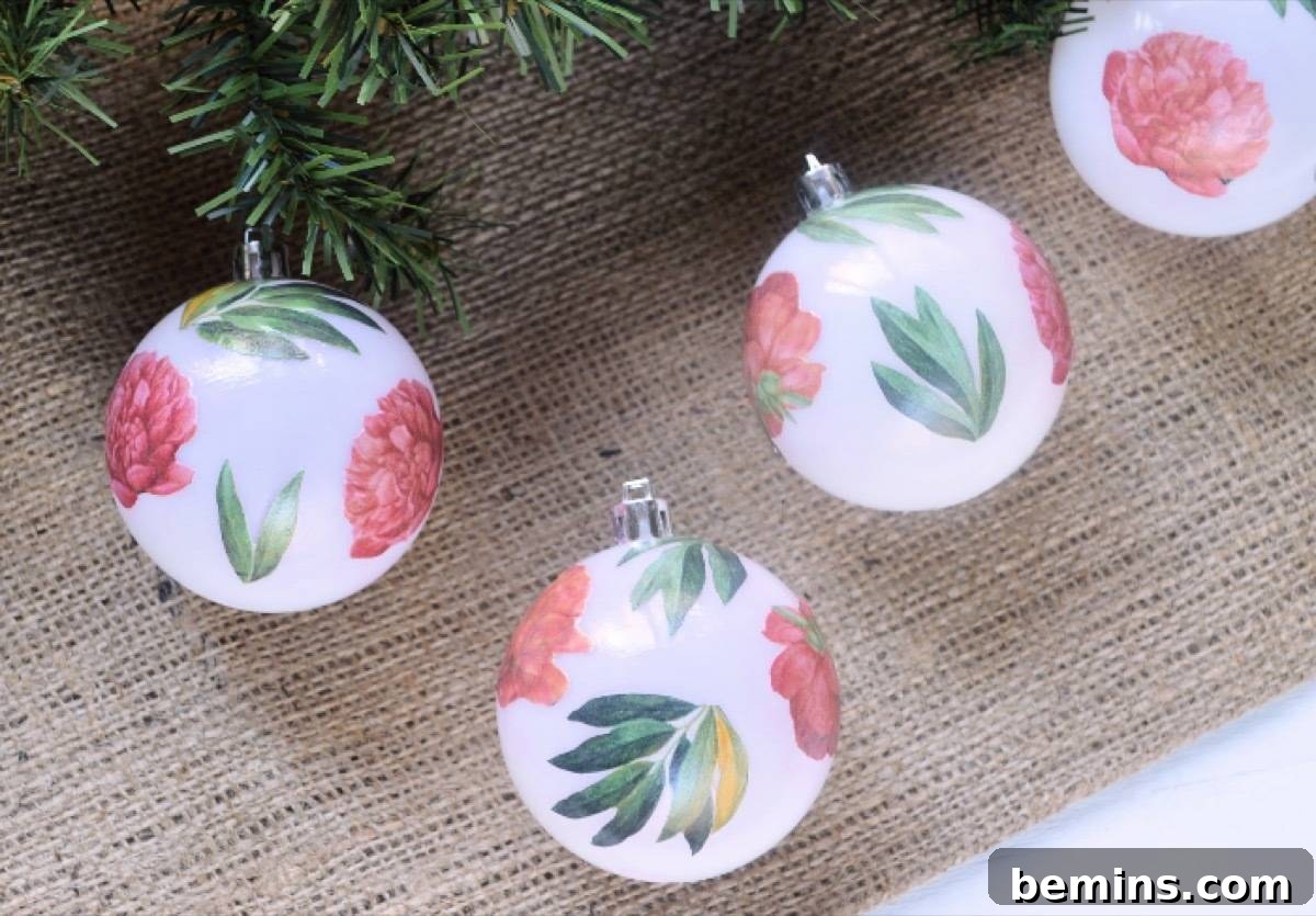 Decoupaged Florals