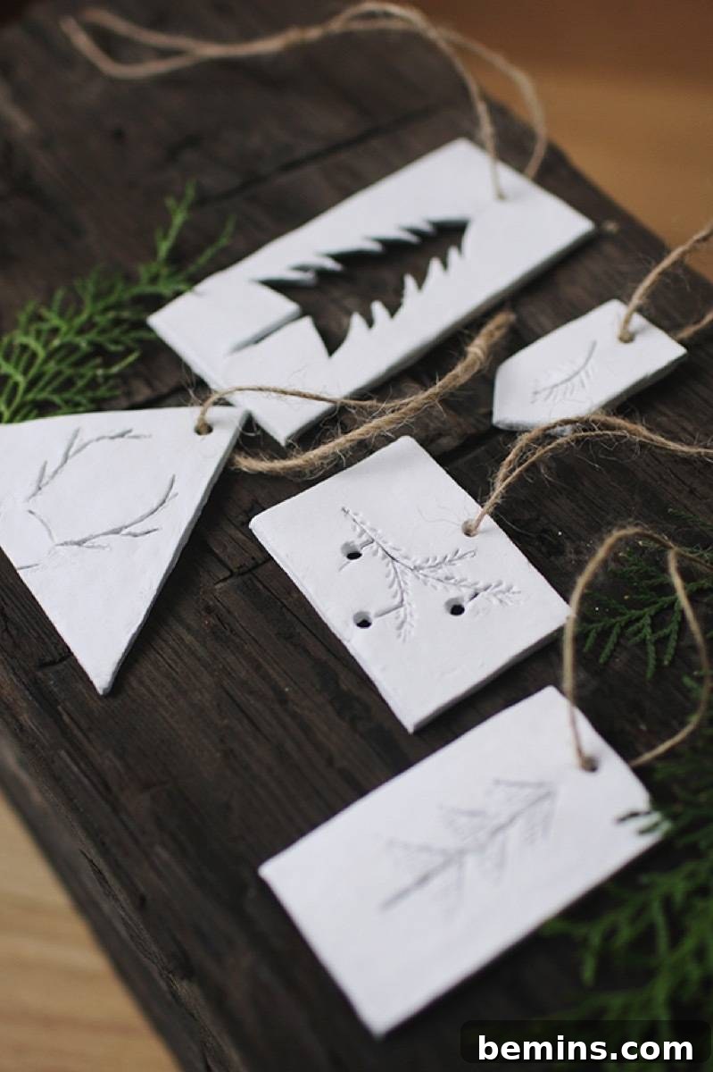 Clay Imprints Ornaments