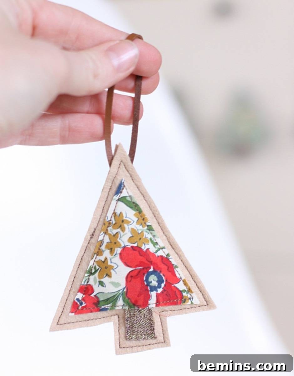 Fabric Scrap Ornament