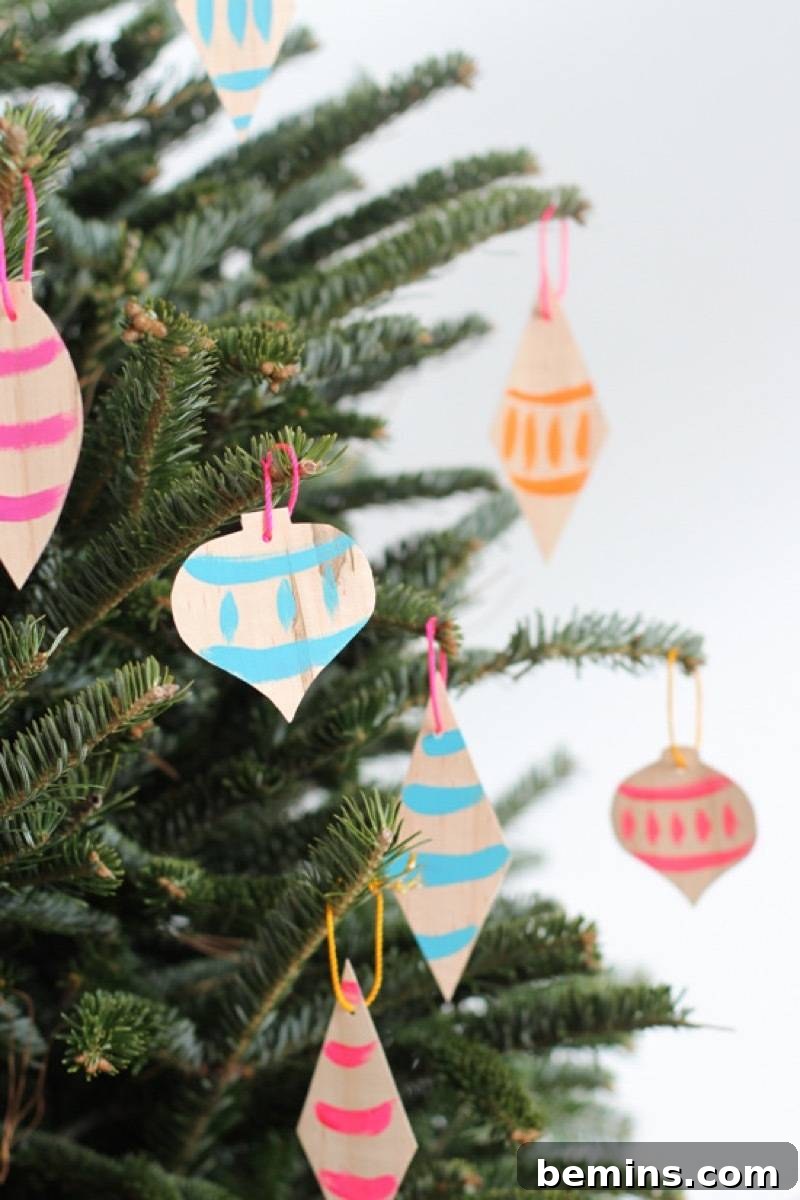 Hand-Painted Wood Ornaments