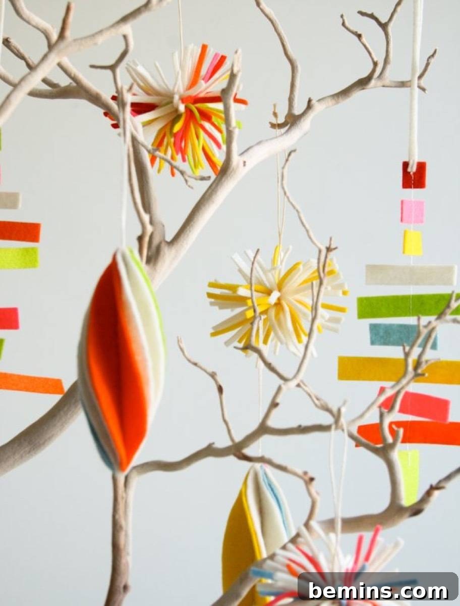Felt ornaments