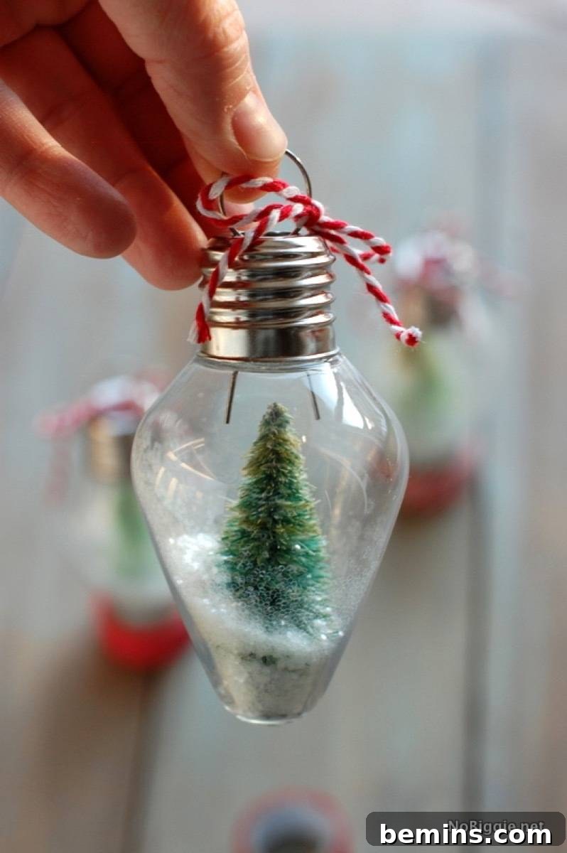 Mini Snow Globe Ornament