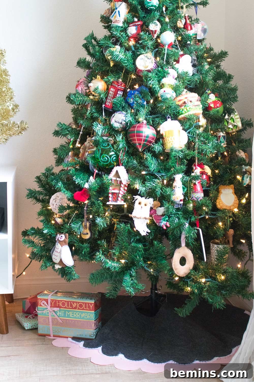 Festive Christmas Tree adorned with colorful presents