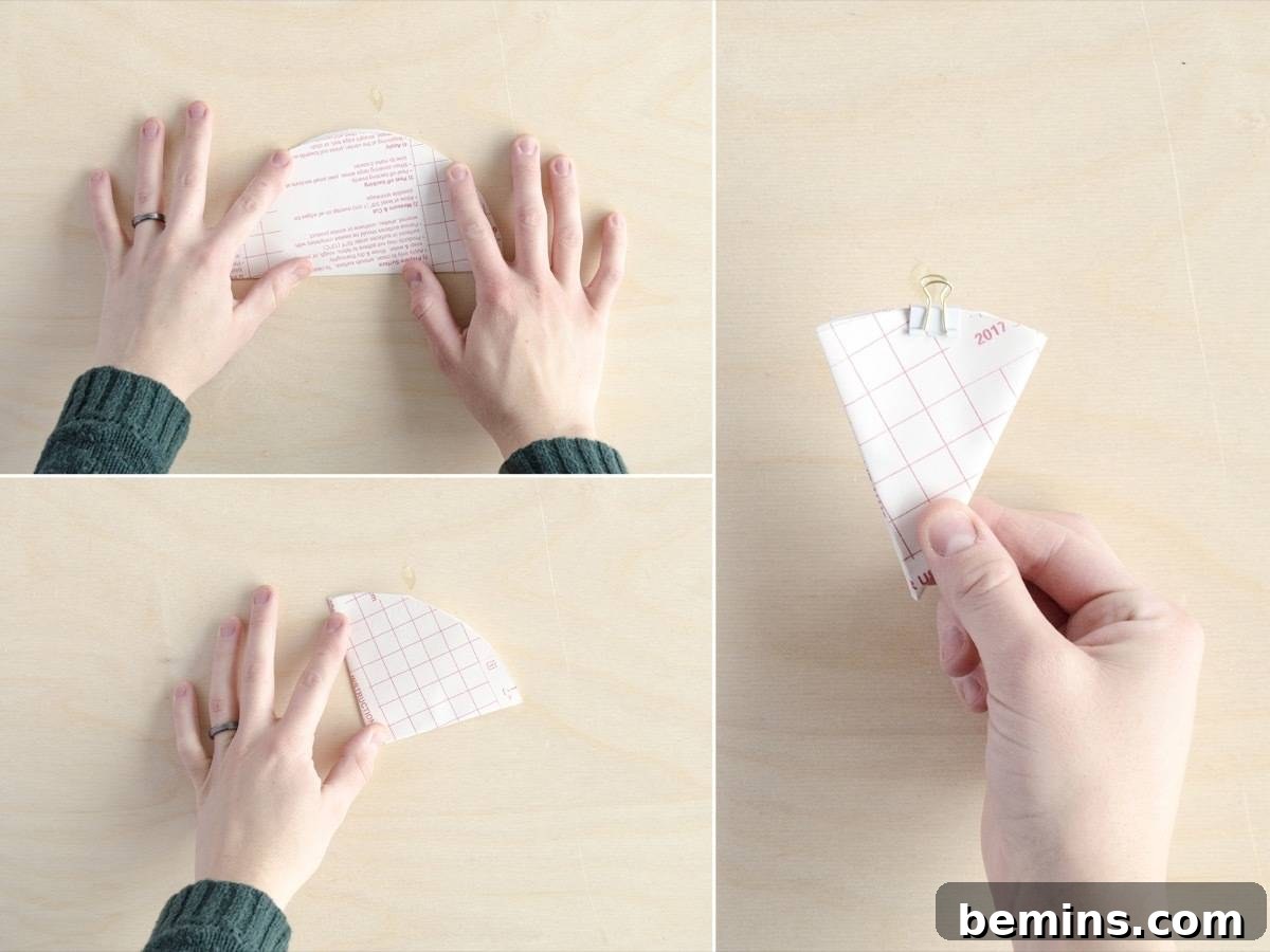 Shelf liner snowflakes | Step 2