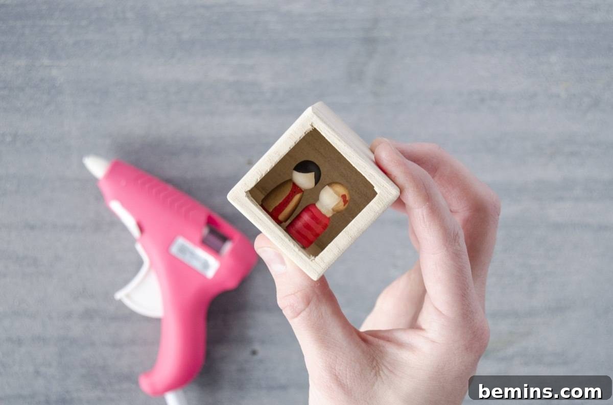 DIY Christmas Ornaments | Couples' Shadowbox | Step 3
