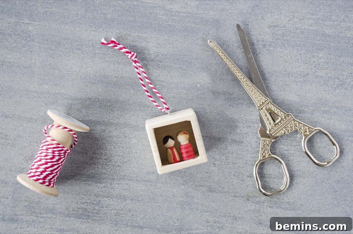 DIY Christmas Ornaments | Couples' Shadowbox | Step 4