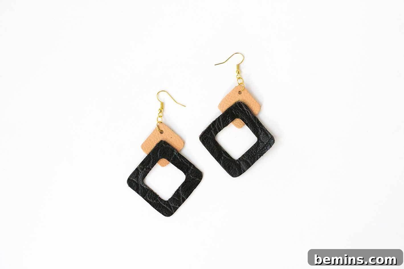 Leather Earring DIY: A Budget-Friendly Christmas Craft 15 DIY leather earrings