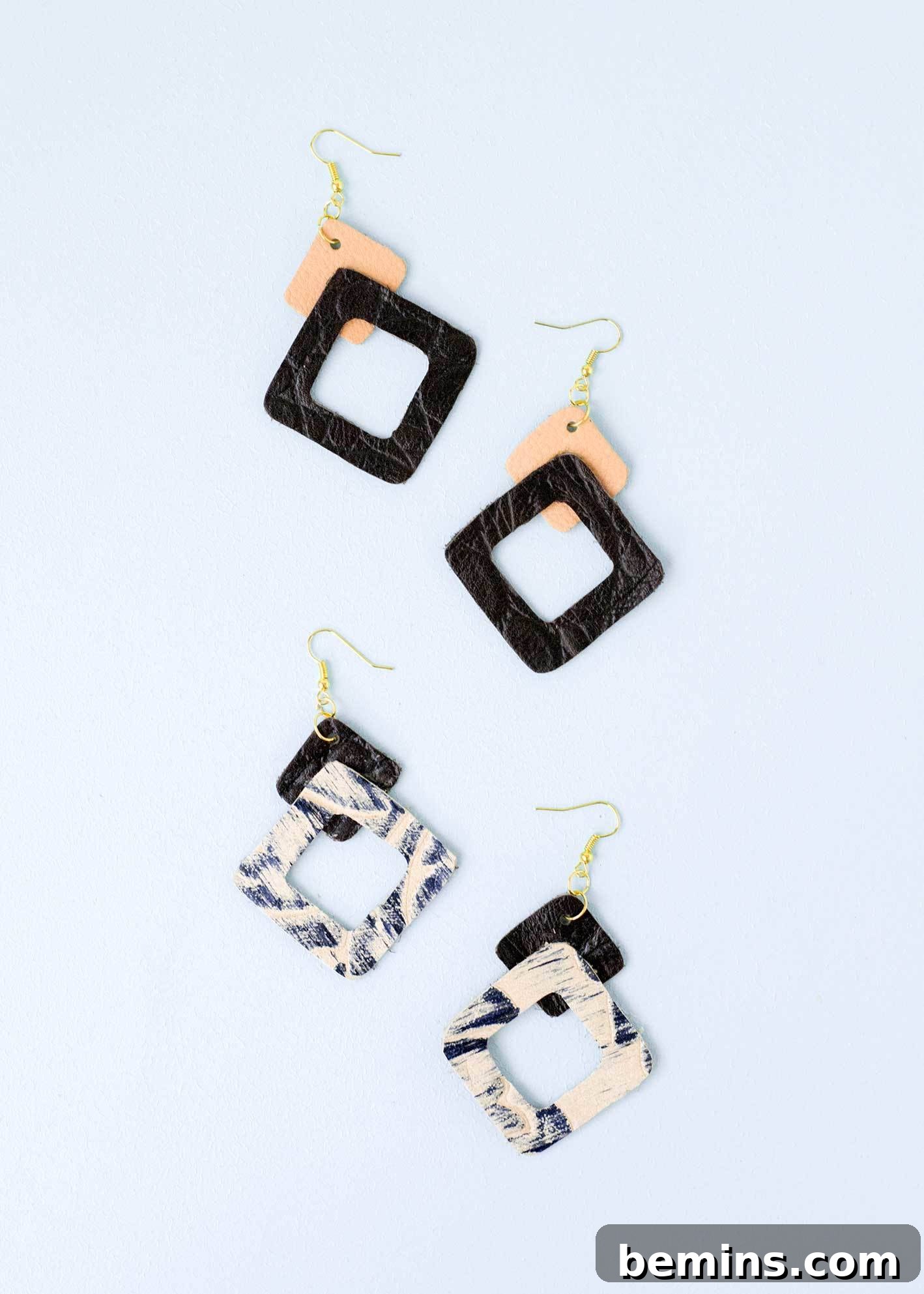 Leather Earring DIY: A Budget-Friendly Christmas Craft 16 DIY leather earrings - the perfect Christmas gift that won't break the bank