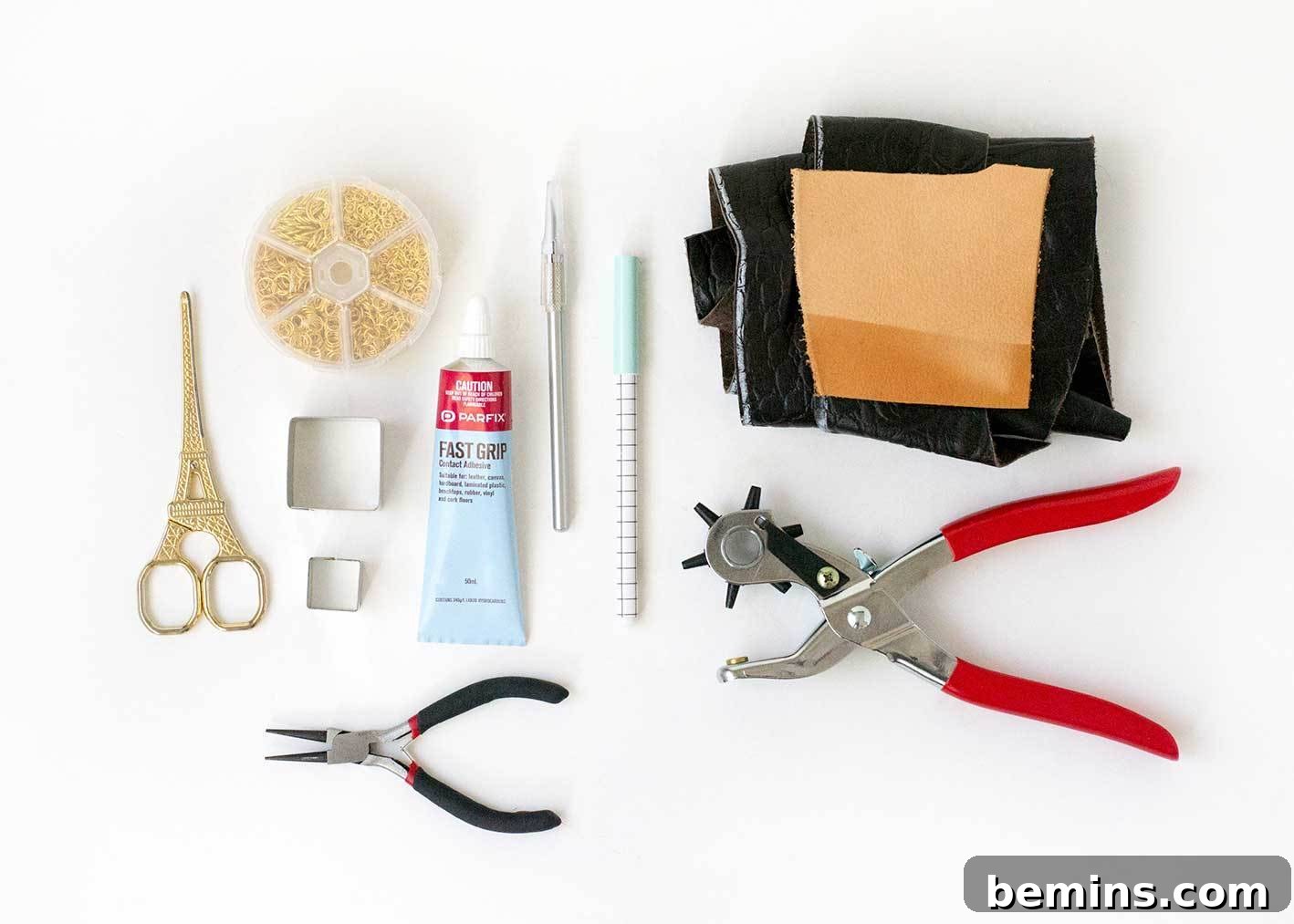 Leather Earring DIY: A Budget-Friendly Christmas Craft 5 DIY leather earrings - materials