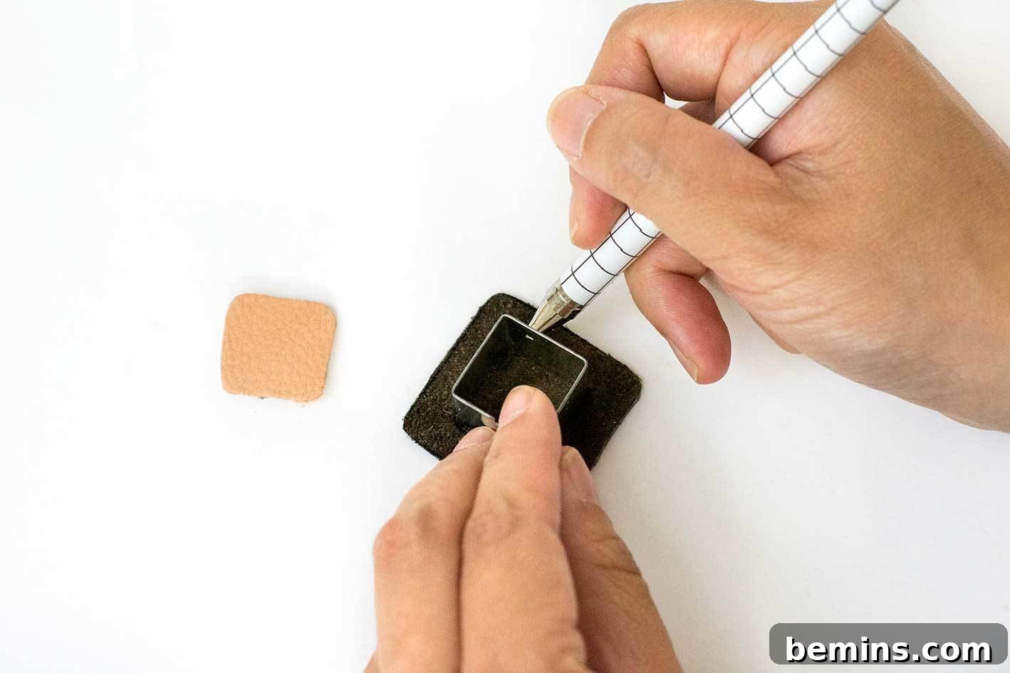 Leather Earring DIY: A Budget-Friendly Christmas Craft 9 DIY leather earrings - step 4