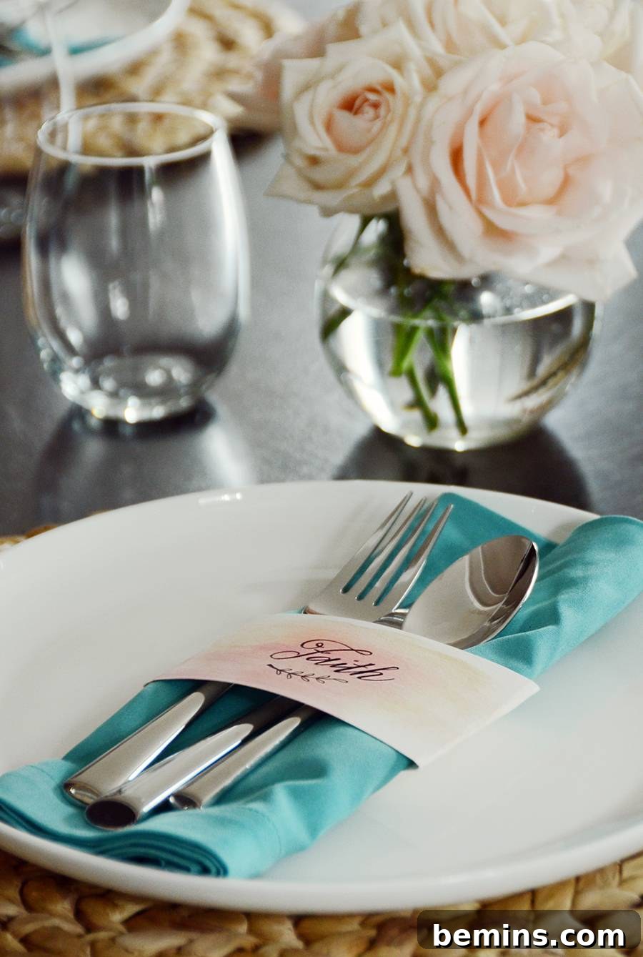 DIY Place Cards With Faux Calligraphy