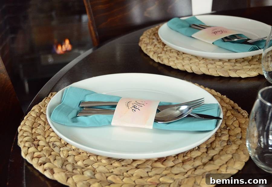 DIY Place Cards With Faux Calligraphy