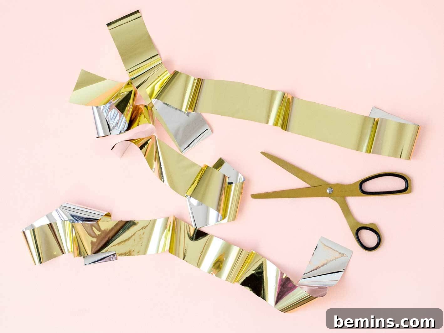 Bauble Piñata Step 3 - Cut Cello Strips