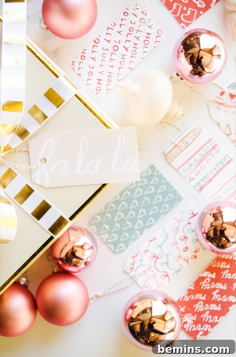 Free printable gift tags for your holiday wrapping needs!