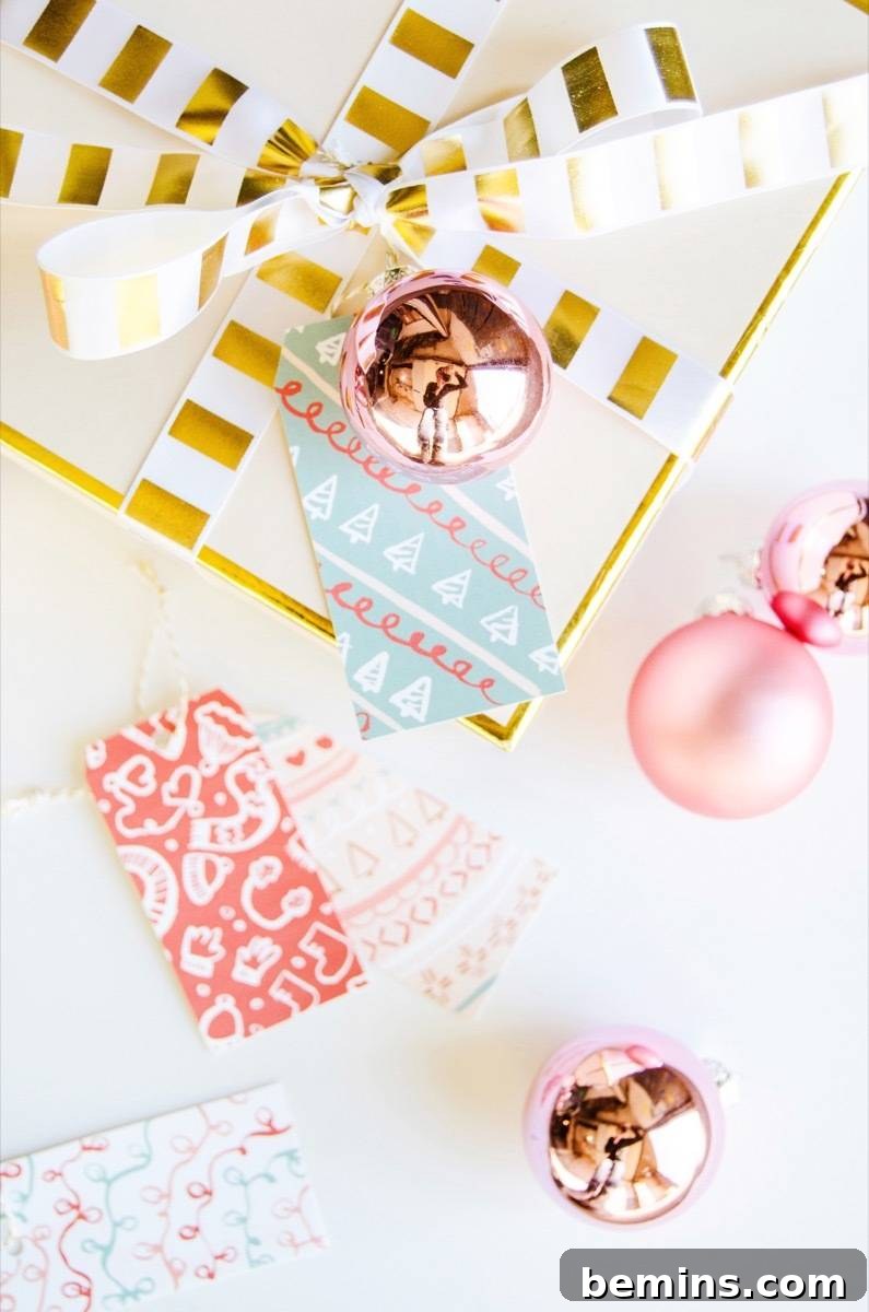 Sweet printable gift tags you can download for free