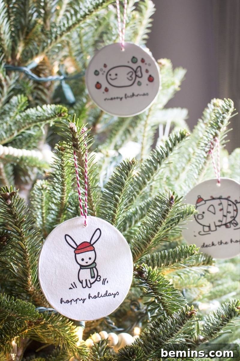 Funny ornaments you can print!